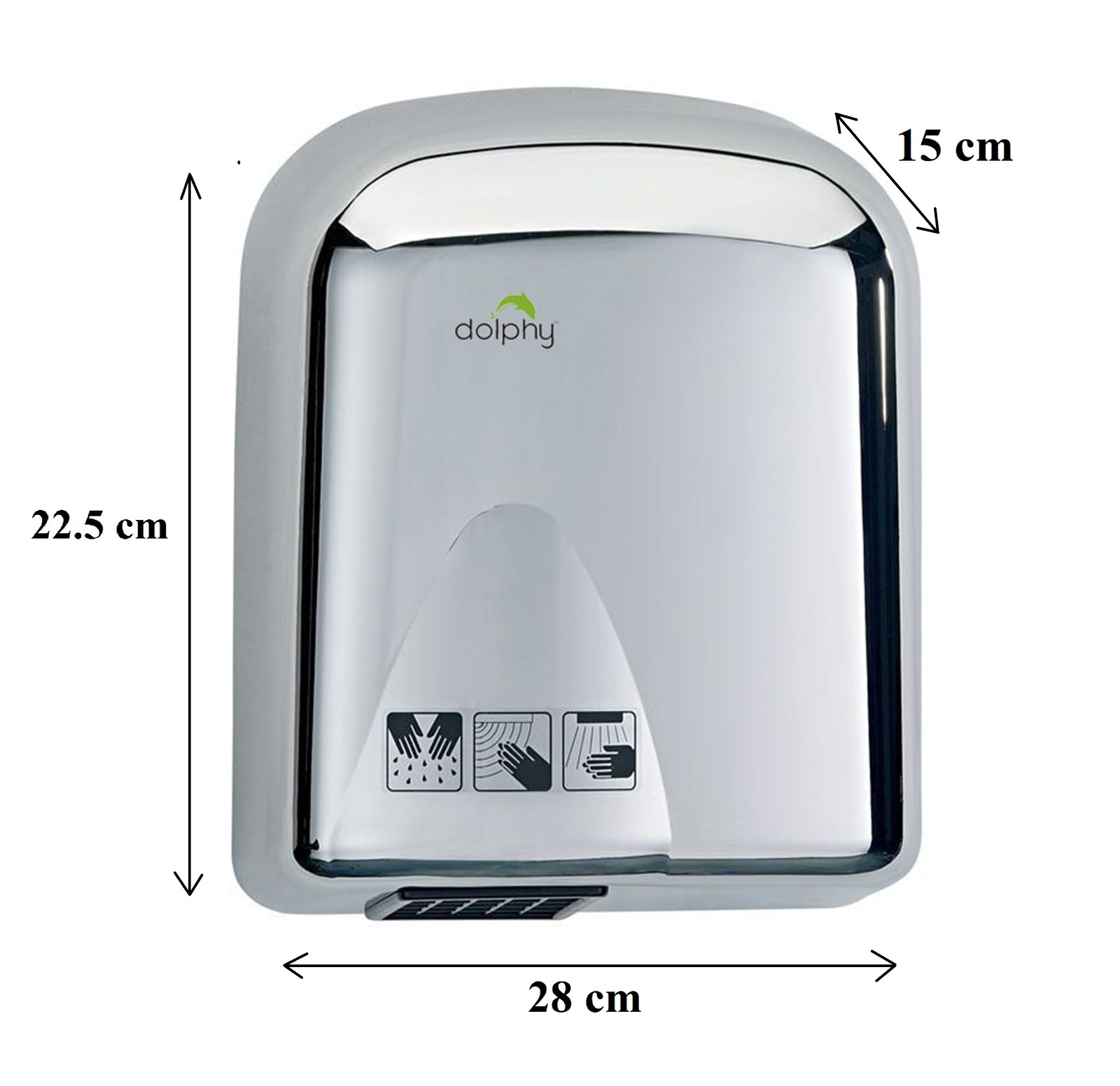 Tranquil Stainless Steel Automatic Hand Dryer 1000W + 50 BIZPaye